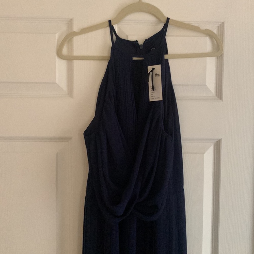 Navy Maternity Wedding Guest Dress - Picture 3 of 4